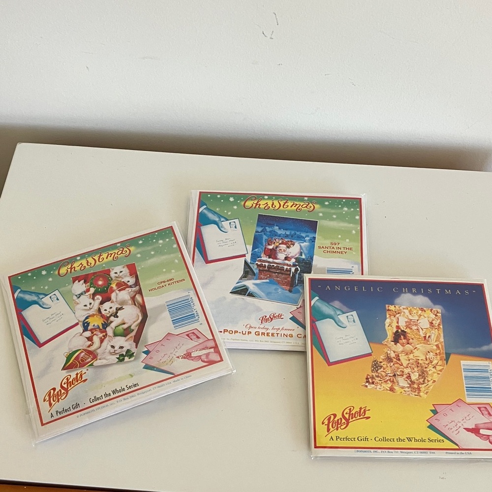 Christmas Pop-Up Greeting Cards Set